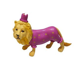 ANKYO Party Animals LION in Party Hat Clothes Toy Figure Cake Topper 4" x 6"